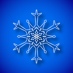 Snowflake with shadow