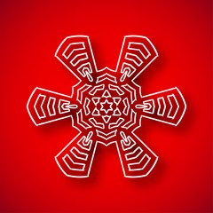 Snowflake with shadow