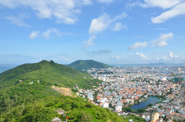 Fototapeta na wymiar Vietnam city Vung Tau panorama