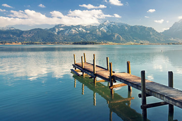 Herbst am See - Alpen