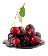 cherry in a chocolate