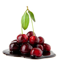 cherry in a chocolate