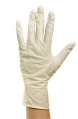 hand with gloves