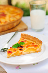 A Slice of Peach Custard Pie