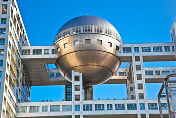 Obraz premium Fuji TV Headquarter in Tokyo, Japan.