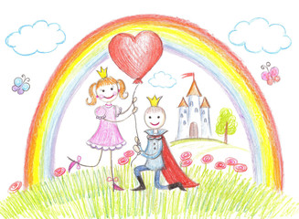 Obraz na płótnie Canvas Happy princess from a fairy tale