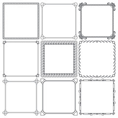 Vector decorative frames
