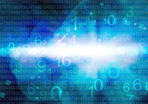 zahlen internet abstrakt konzept