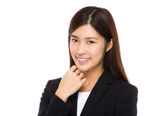 Young businesswoman smile