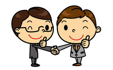 SDビジネスマン　握手