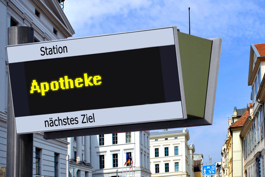 Anzeigetafel 7 - Apotheke