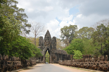 Fototapeta na wymiar Angkor Thom (Great City), located in present day Cambodia