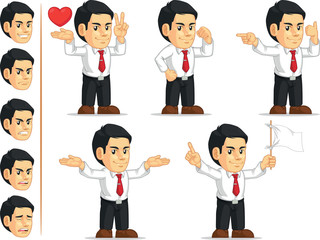 Office Worker Customizable Mascot 9