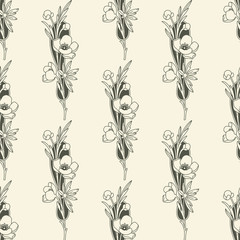 Vector Seamless Floral Background