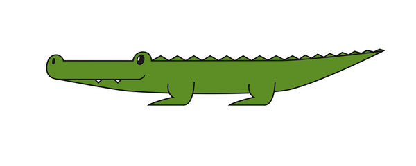 Naklejka premium Crocodile