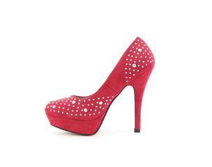 Damen Pumps mit Plateau und Glitzer