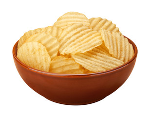 Wavy Chips in a Bowl