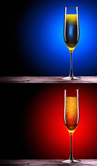 luxury glass of champagne