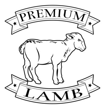 Premium lamb food label