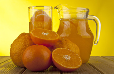 oranges and juice