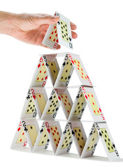 Completing a house of cards