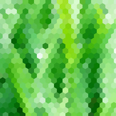 Fototapeta na wymiar Grass themed background with hexagonal grid