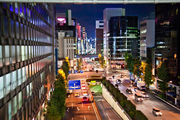Obraz premium Ginza district in Tokyo, Japan.