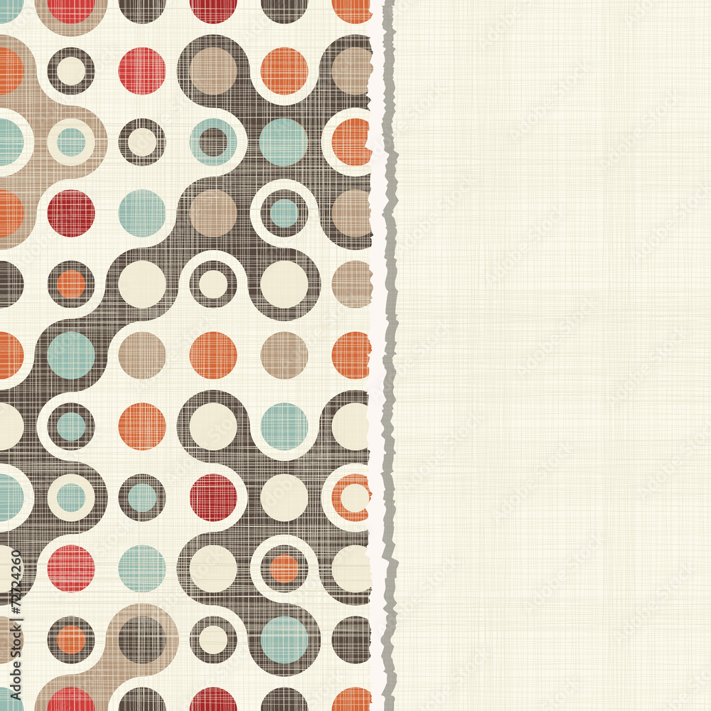Aufkleber invitation card with abstract pattern on texture background