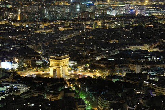 Fototapeta Arc de Triomphe at night