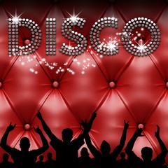 Disco poster fancy red leather
