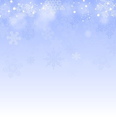 Naklejka na ściany i meble Elegant Christmas background with snowflakes for you design