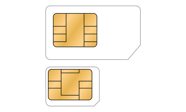 Micro-Sim - Sim-Karte - Vektor freigestellt