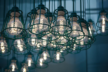 Stylized vintage illumination with modern LED lamps