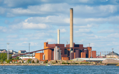 Power Plant in a summer day, Helsinki, Finland