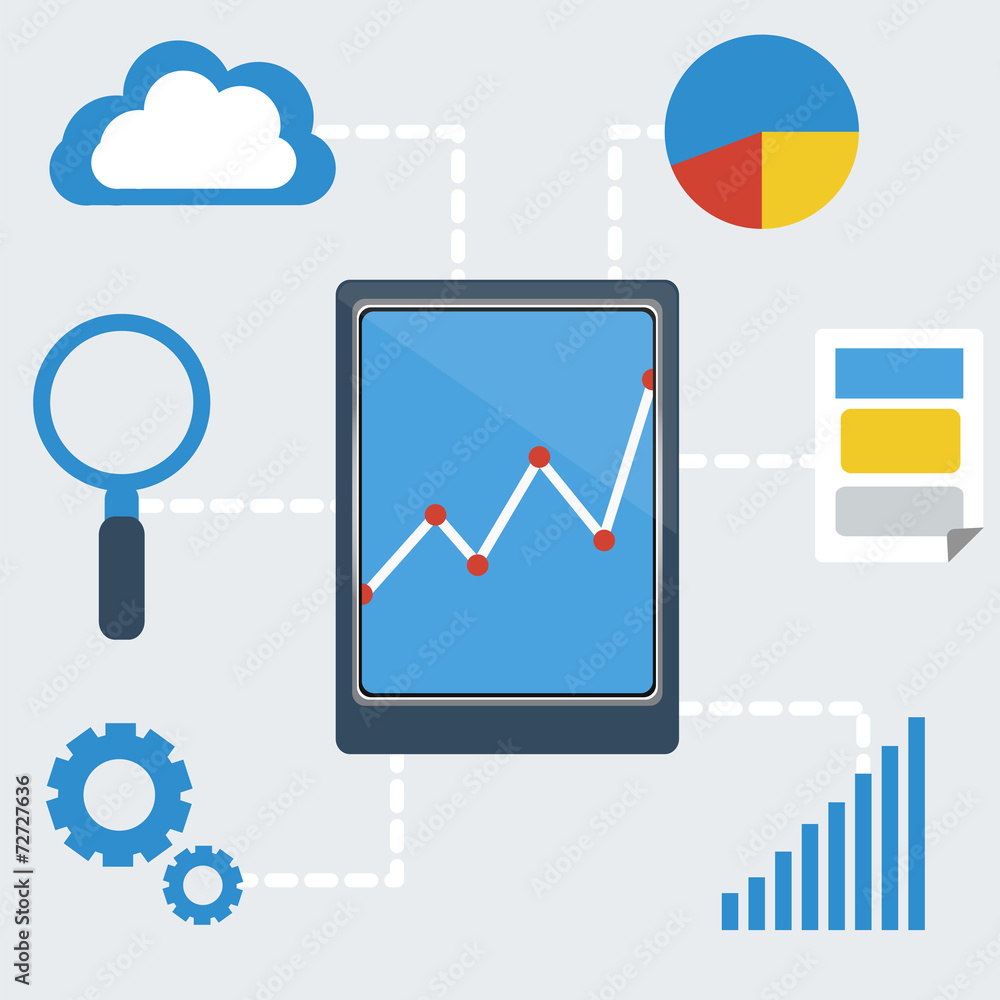 Aufkleber responsive pc. mobile optimization.