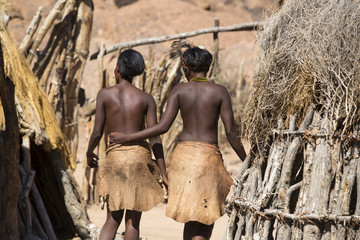 Women of Damara people in cultural village