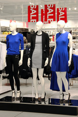 Sale in a clothing store
