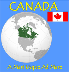 Canada location emblem motto