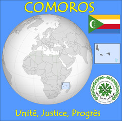 Comoros location emblem motto