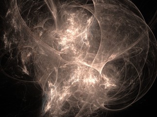 Beige nebula bright abstract fractal effect light background
