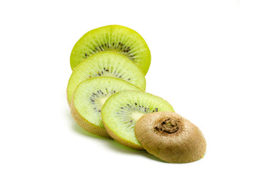 kiwi on white background