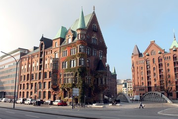 Fototapeta na wymiar Hafen City Hamburg