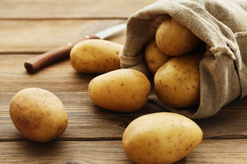 Frisch geerntete Kartoffeln