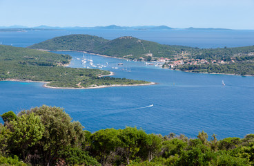 Ilovik island panoramic sight