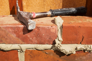 Laying bricks