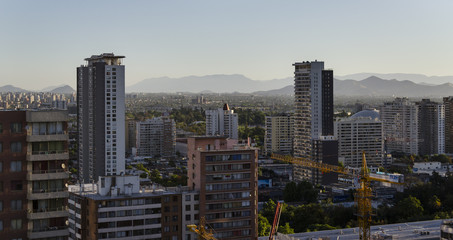 Fototapeta na wymiar panorama santiago 12