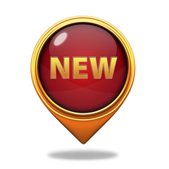 New pointer icon on white background