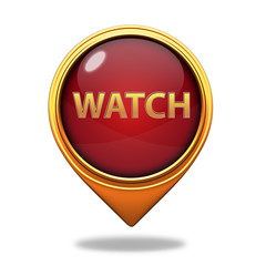 watch pointer icon on white background