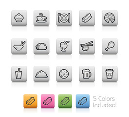 Food and Drink Icons 2 - EPS with 5 colors in different layers