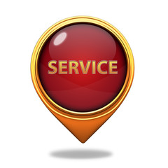 Service pointer icon on white background